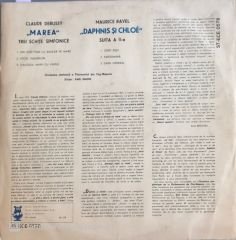 Debussy Marea Ravel Daphnis Si Chloe LP