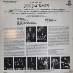 Joe Jackson Body And Soul LP