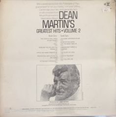 Dean Martin's Greatest Hits Vol. 2 LP
