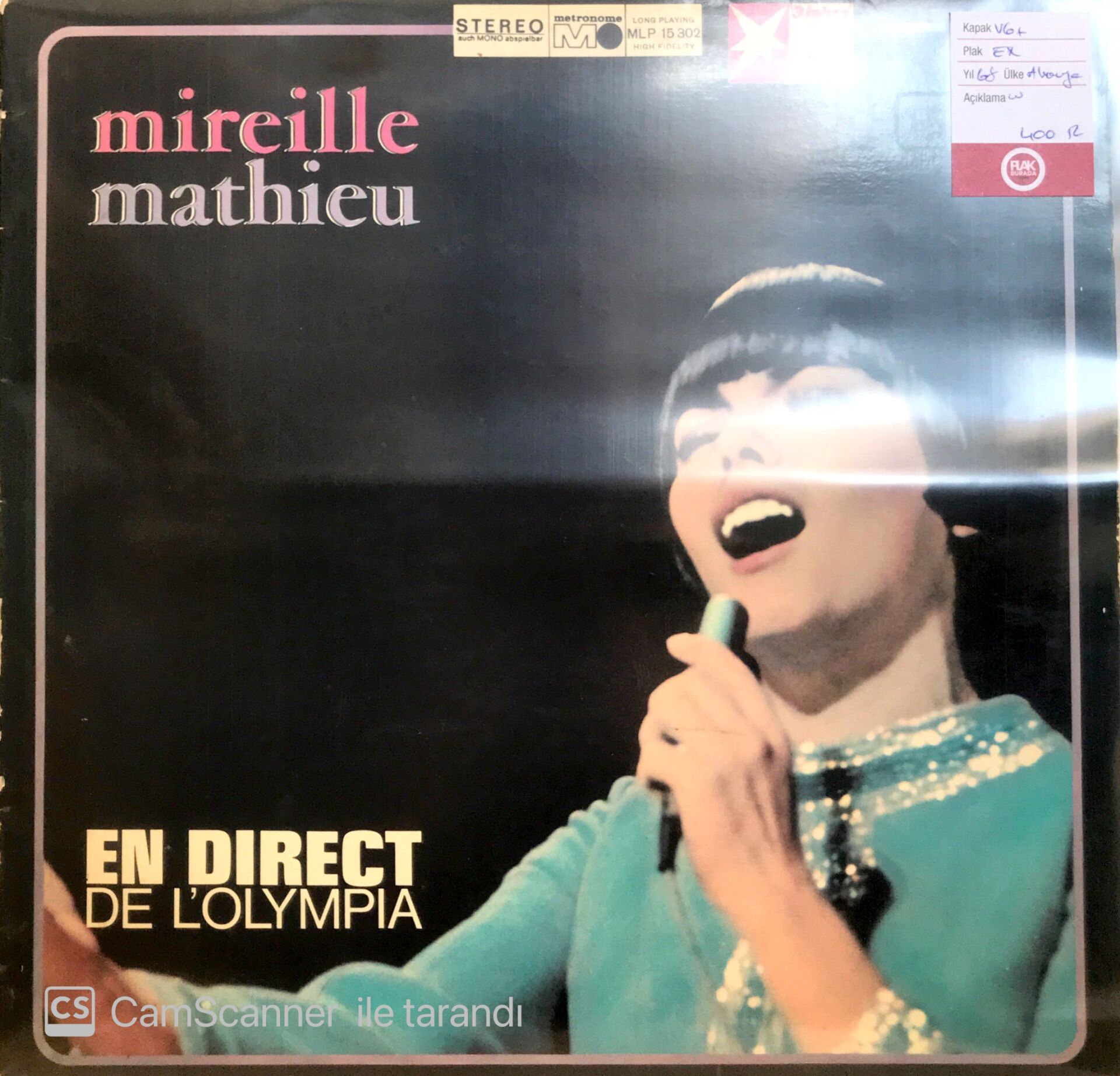 Mireille Mathieu / En Direct De L'olympia LP