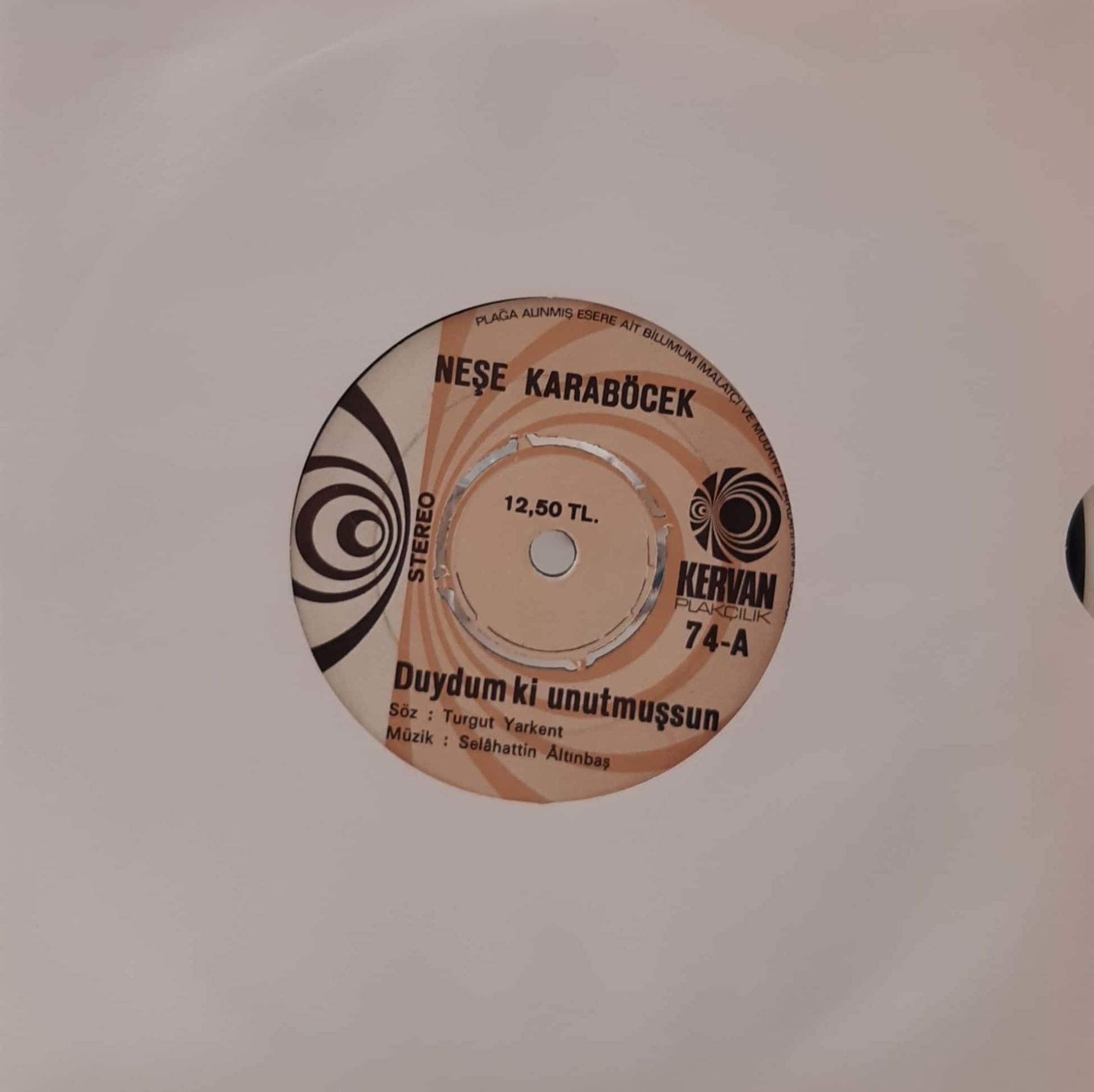 Neşe Karaböcek Duydum Ki Unutmuşsun 45lik