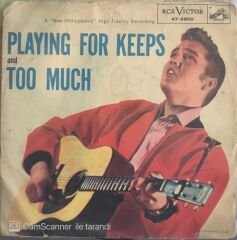 Elvis Presley - Too Much 45lik