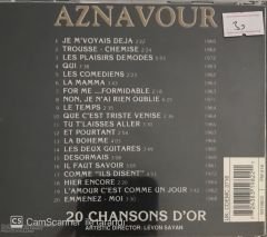 Charles Aznavour 20 Chansons D'or CD