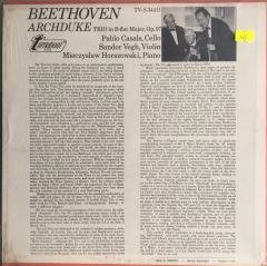 Pablo Casals, Sándor Végh, Mieczyslaw Horszowski ‎Beethoven Archduke Trio In B Flat Major, Op. 97 LP