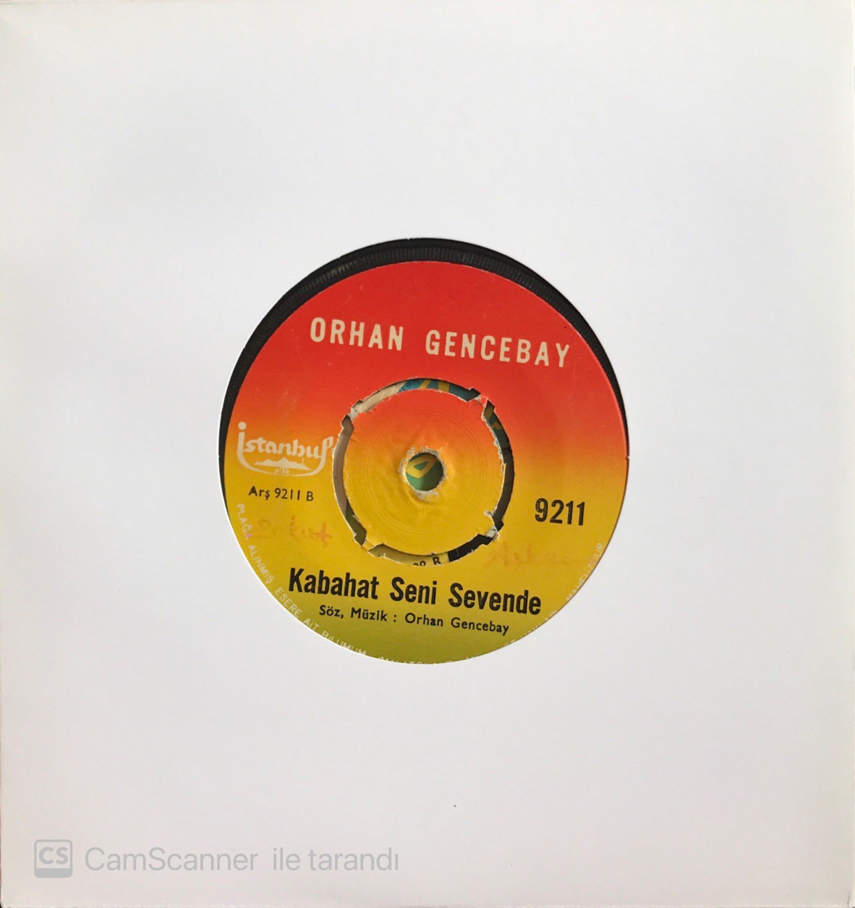 Orhan Gencebay Kabahat Seni Sevende 45lik