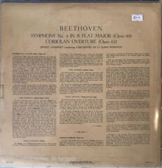 Beethoven Symphony No.4 In B Flat Major (Opus 60) Coriolan Overture (Opus 62) LP