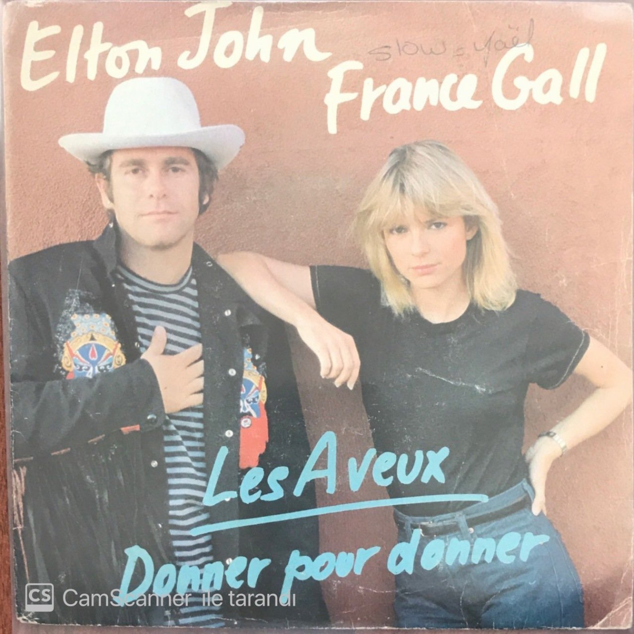 Elton John France Gall Les Aveux 45lik