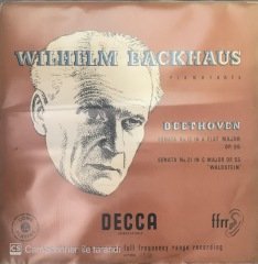 Wilhelm Backhaus Pianoforte Beethoven Sonata No. 12 LP