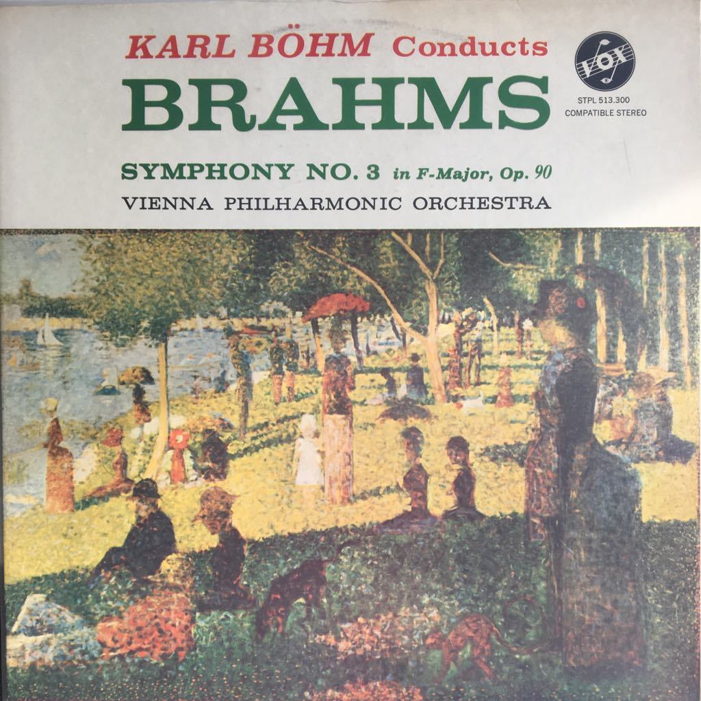 Karl Böhm Conducts Brahms  Vienna Philharmonic Orchestra Symphony No. 3 In F-Major, Op. 90 LP