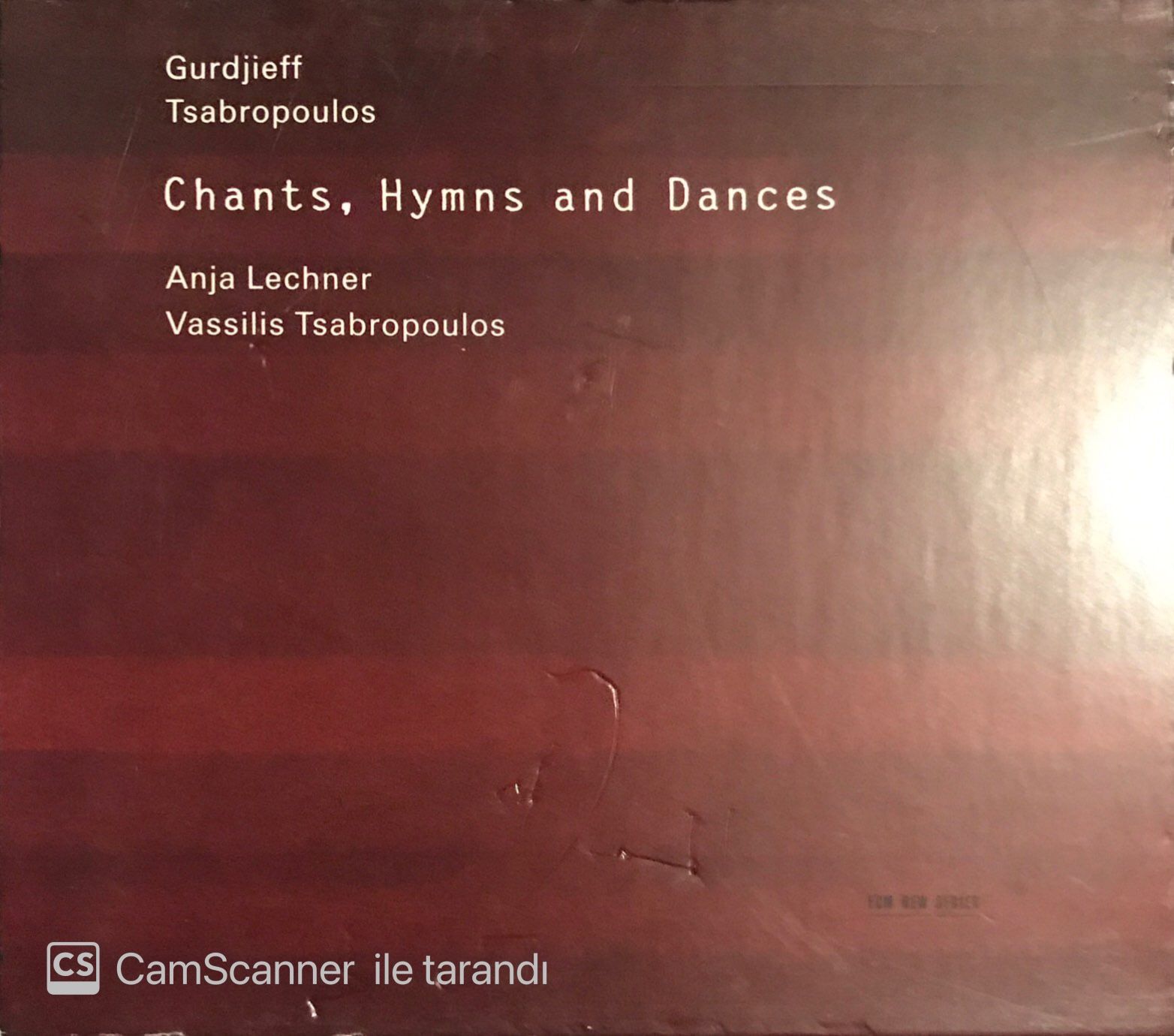 Gurdjieff Tsabropoulos - Chants Hymns and Dances CD