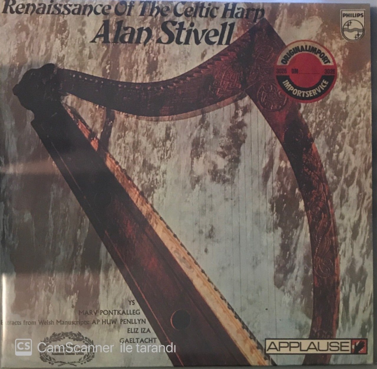 Alan Stivell Renaissance Of The Celtic Harp LP