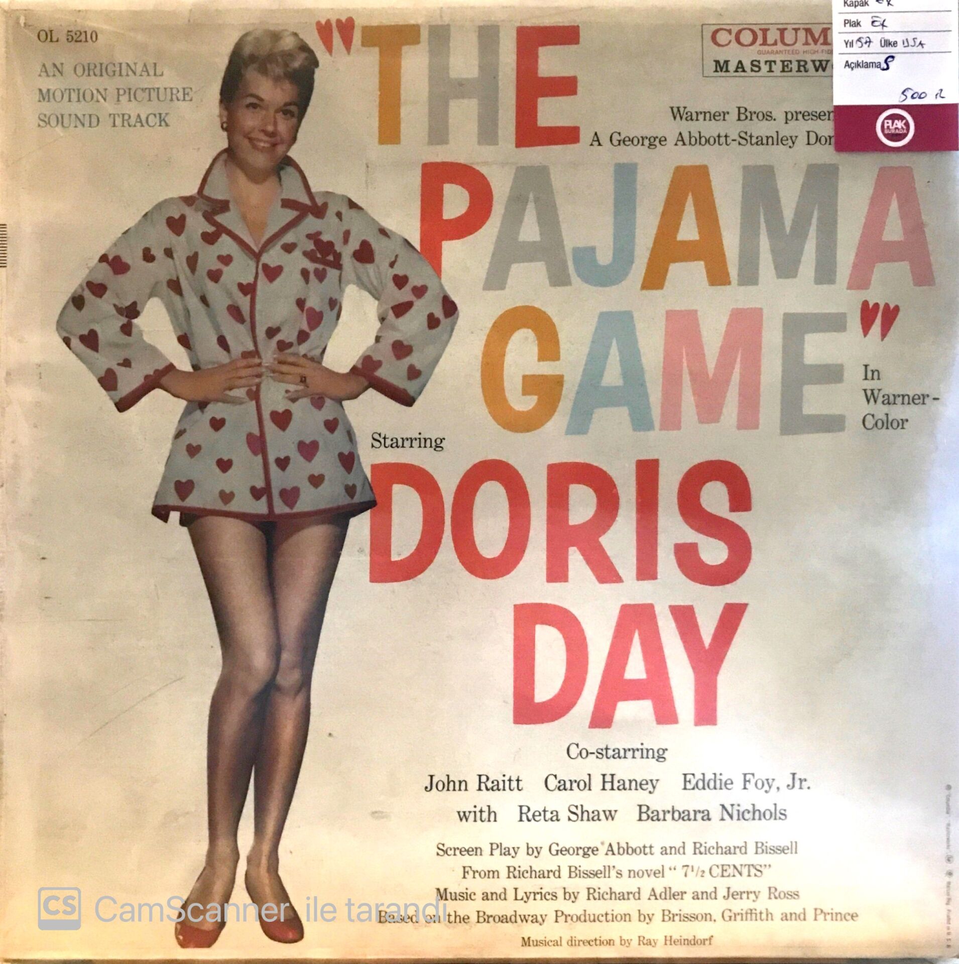Doris Day The Pajama Game LP