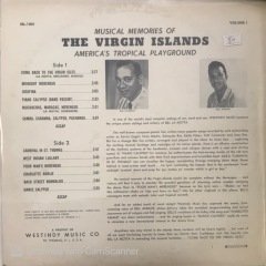 The Virgin Islands Come Back To The Virgin Isles LP