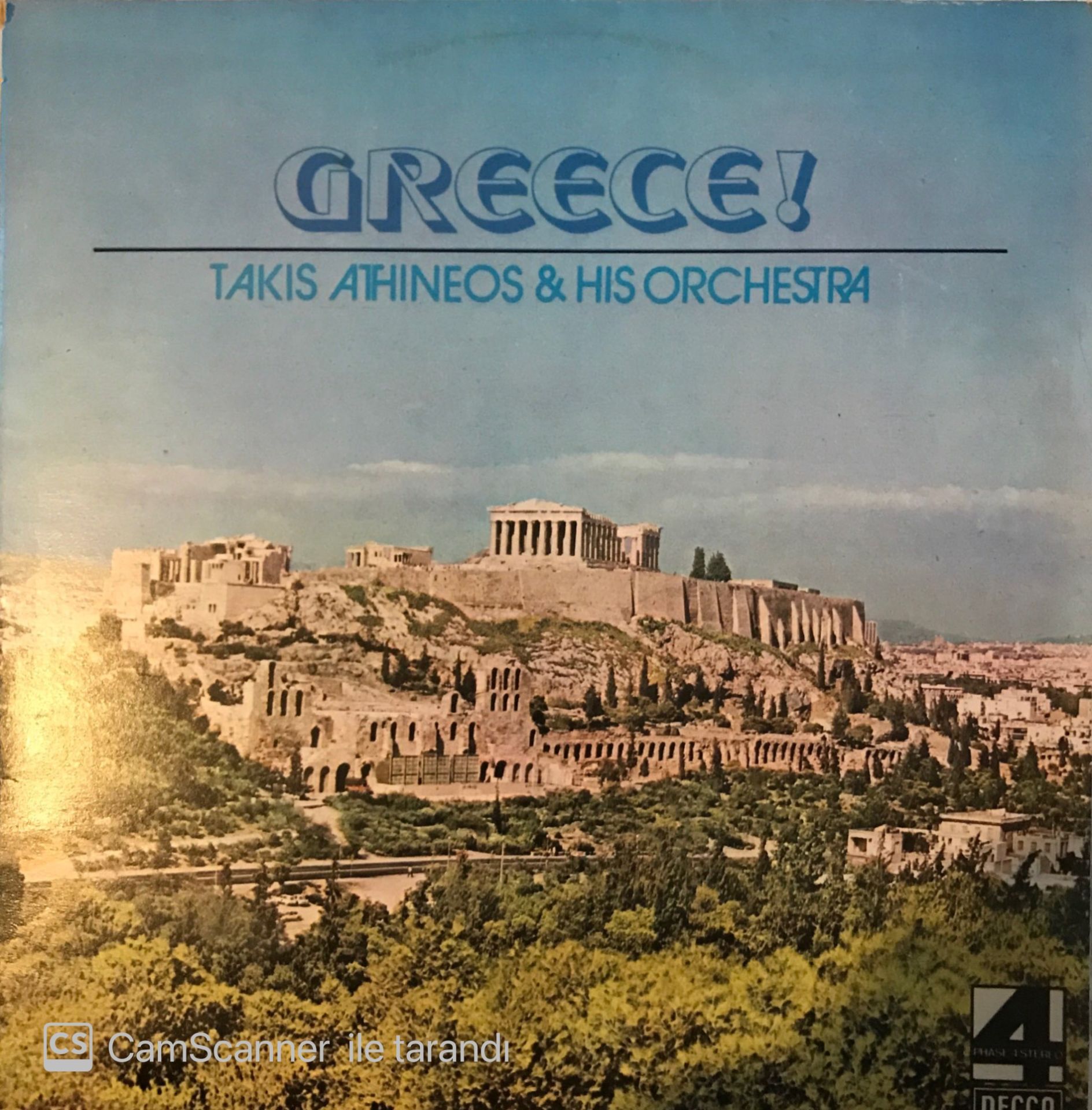 Greece! Takis Athineos & His Orchestra LP