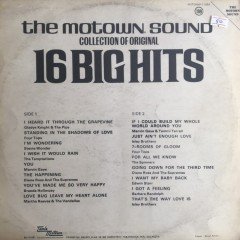 The Motown Sound ''16 Big Hits LP