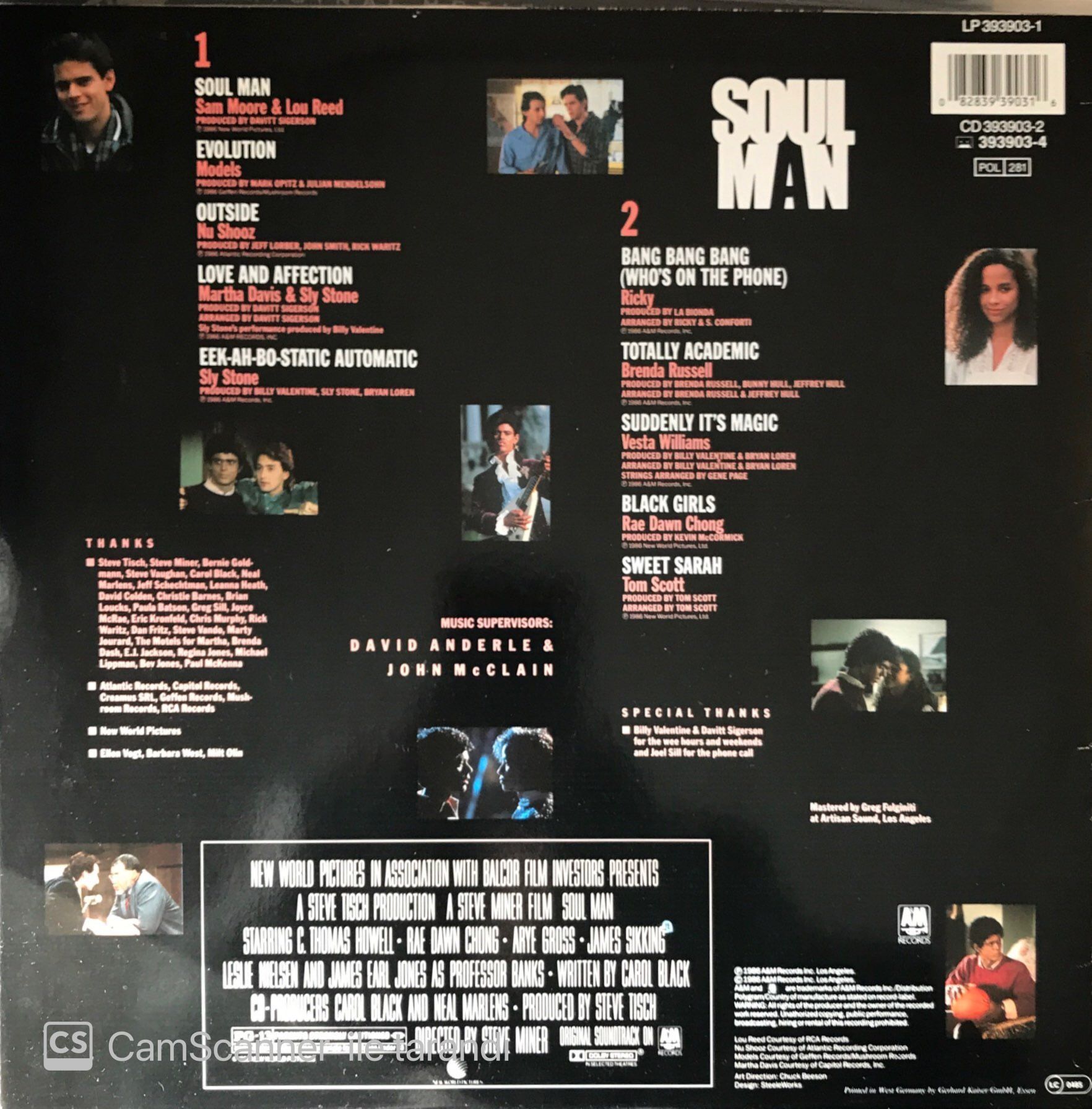 Soul Man Original Motion Picture Soundtrack LP Plak Satın Al