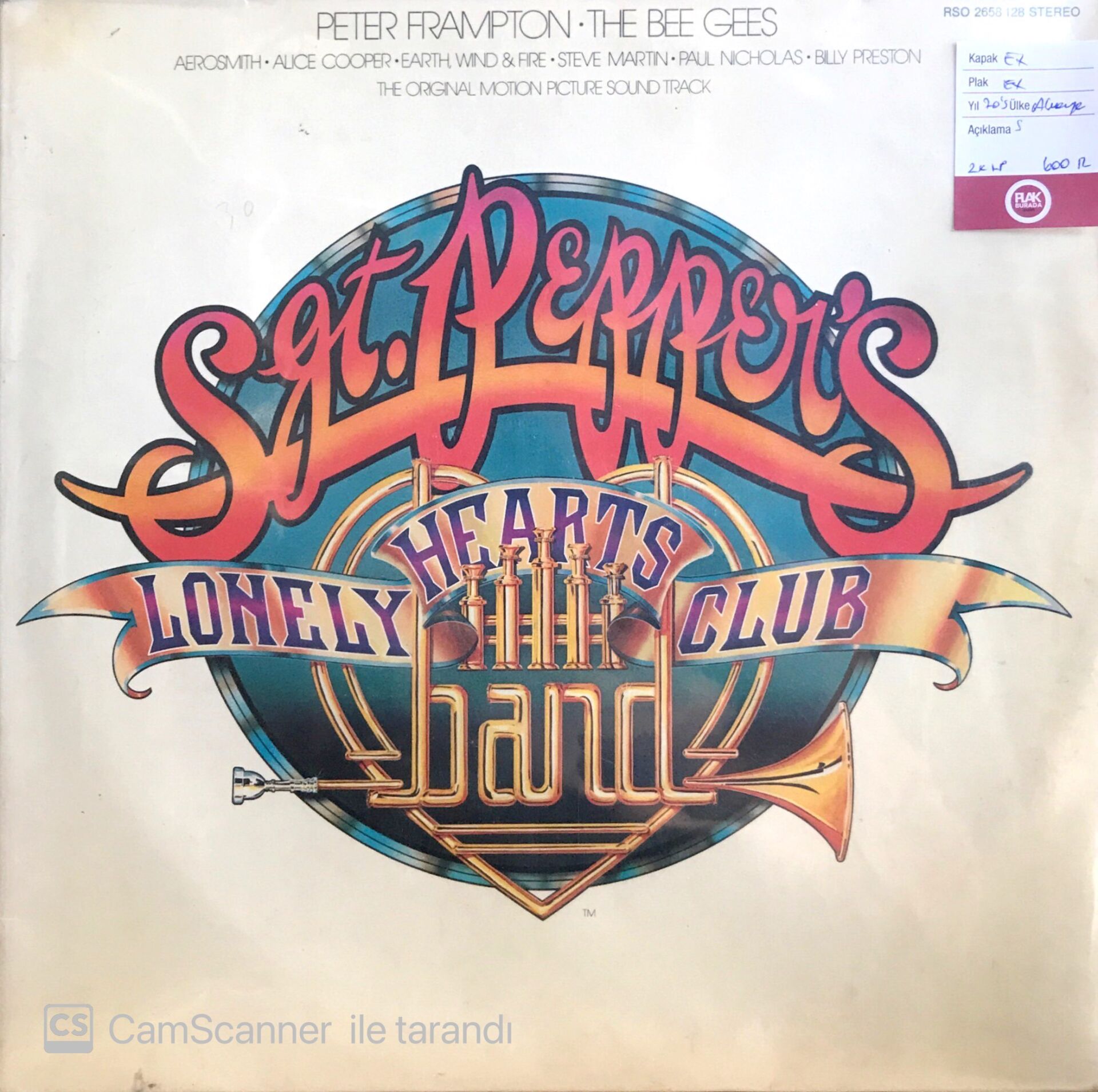 Peter Frampton The Bee Gees Sgt. Pepper's Lonely Hearts Club Band Double LP