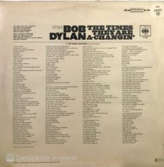 Bob Dylan The Times They Are A Changin' LP