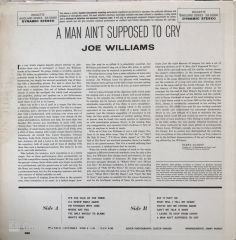Joe Williams - A Man Ain't Supposed To Cry LP