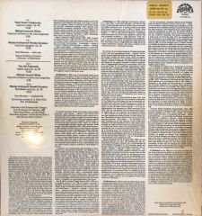 Tchaikovsky - Rimsky Korsakov - Glinka Capriccio LP