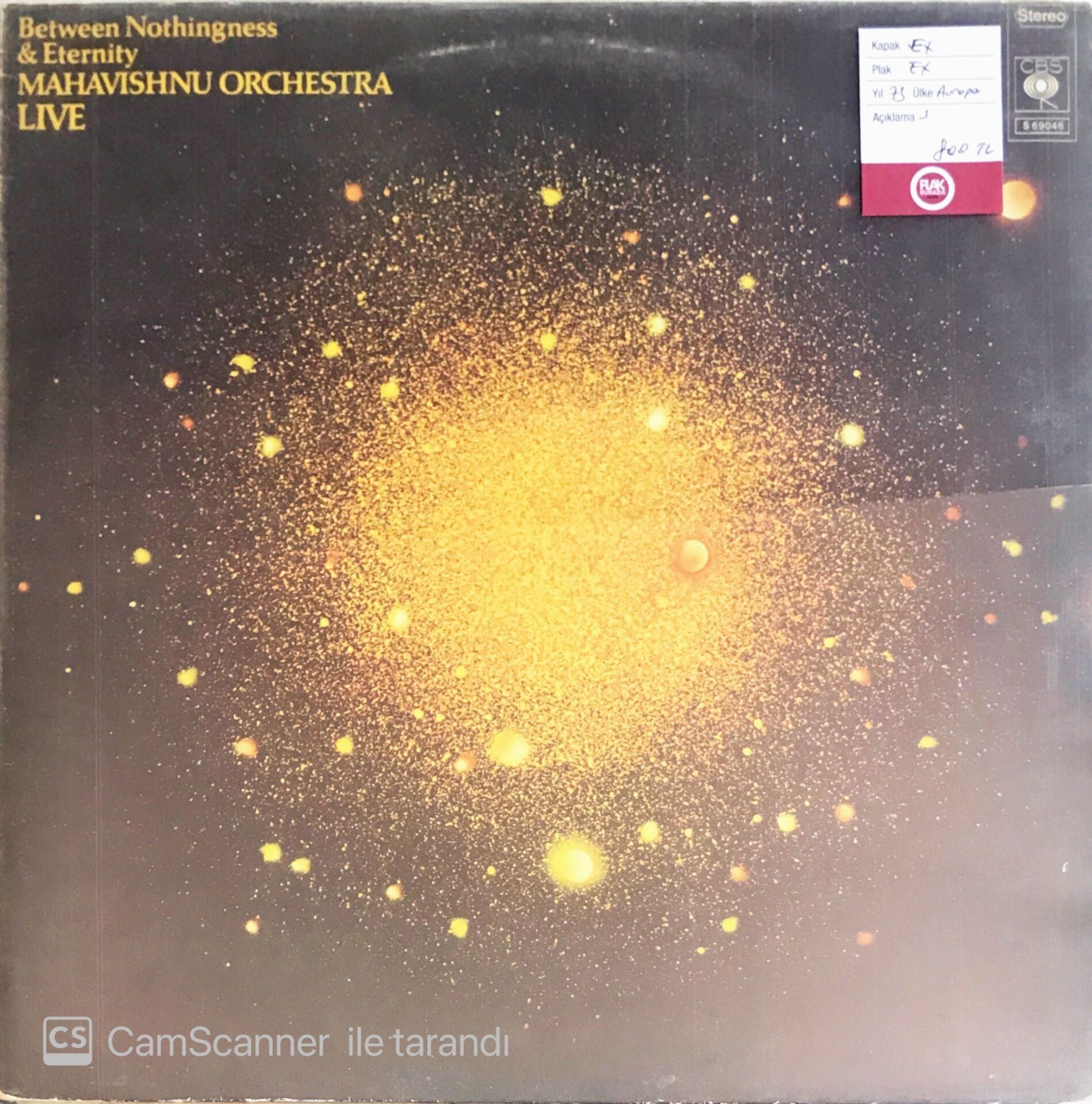 Mahavishnu Orchestra - Between Nothingness & Eternity Live - LP