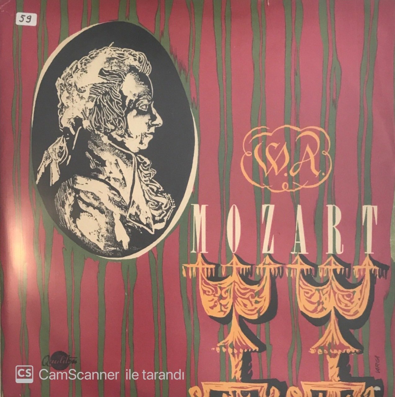 W. A. Mozart  Violin Concerto In A Major LP