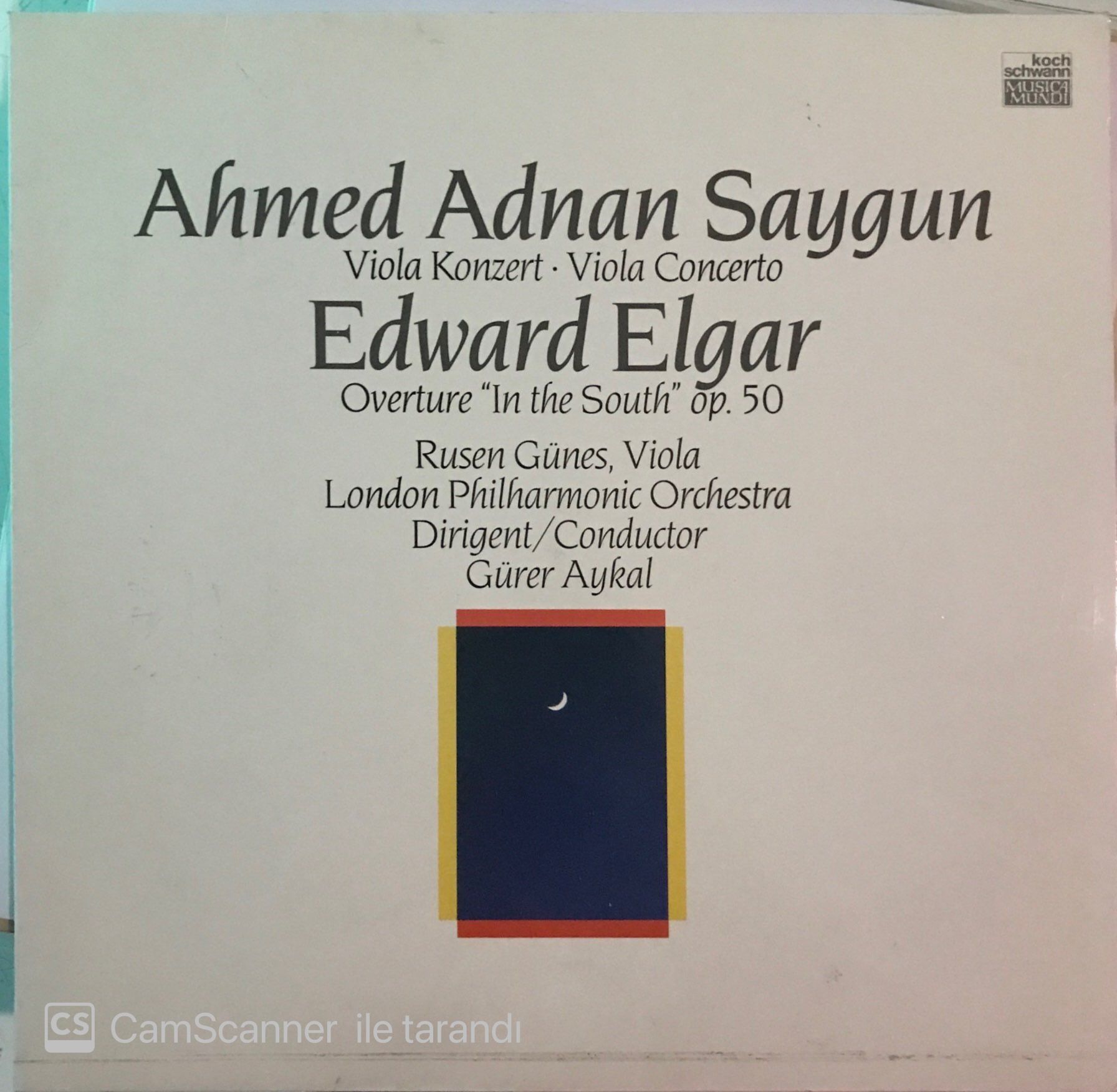Ahmed Adnan Saygun - Edward Elgar LP