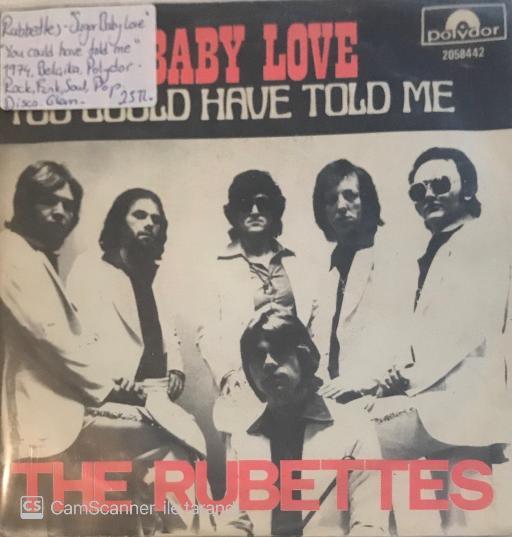 The Rubettes Sugar Baby Love 45lik
