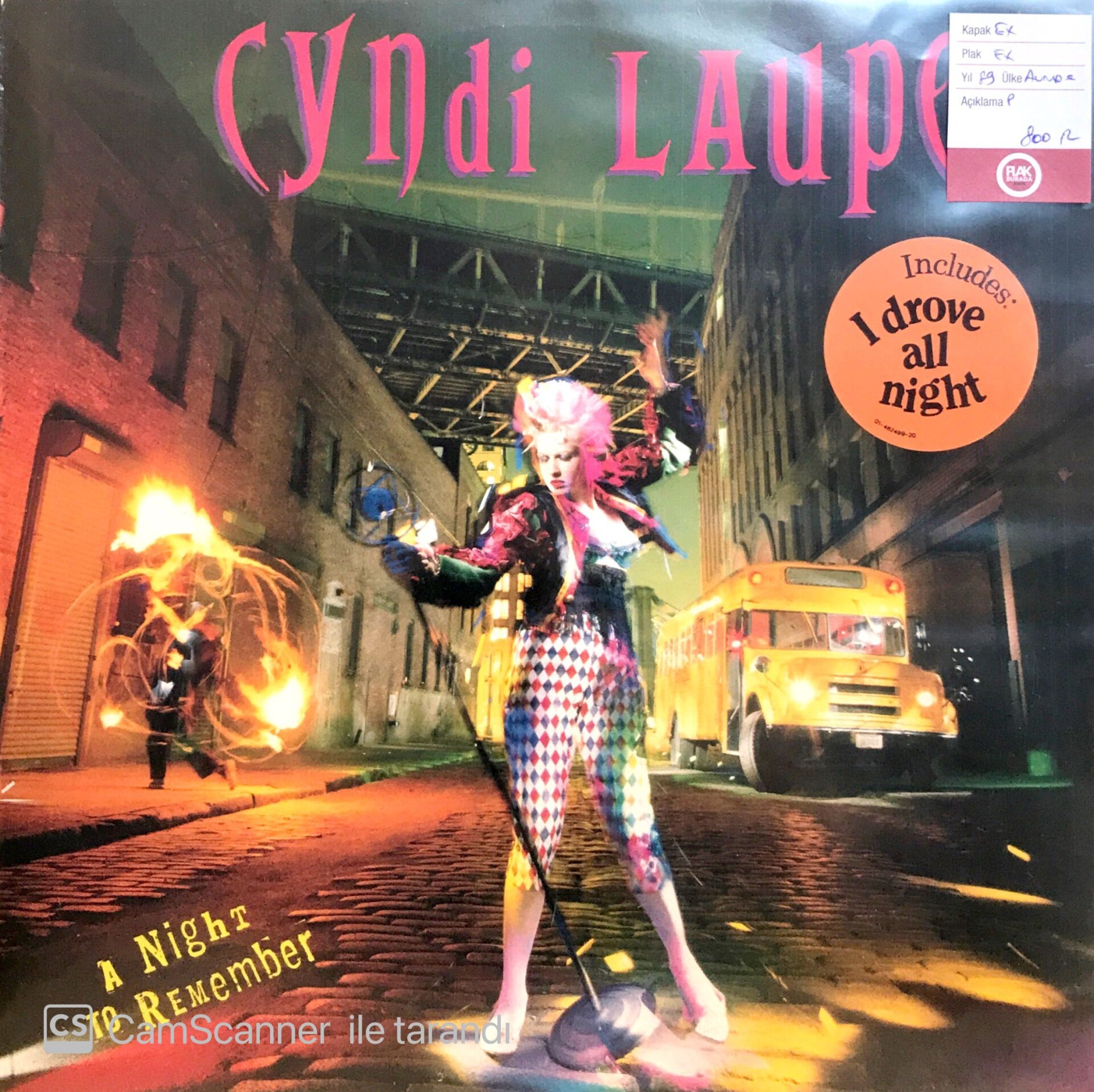 Cyndi Lauper / A Night To Remember LP