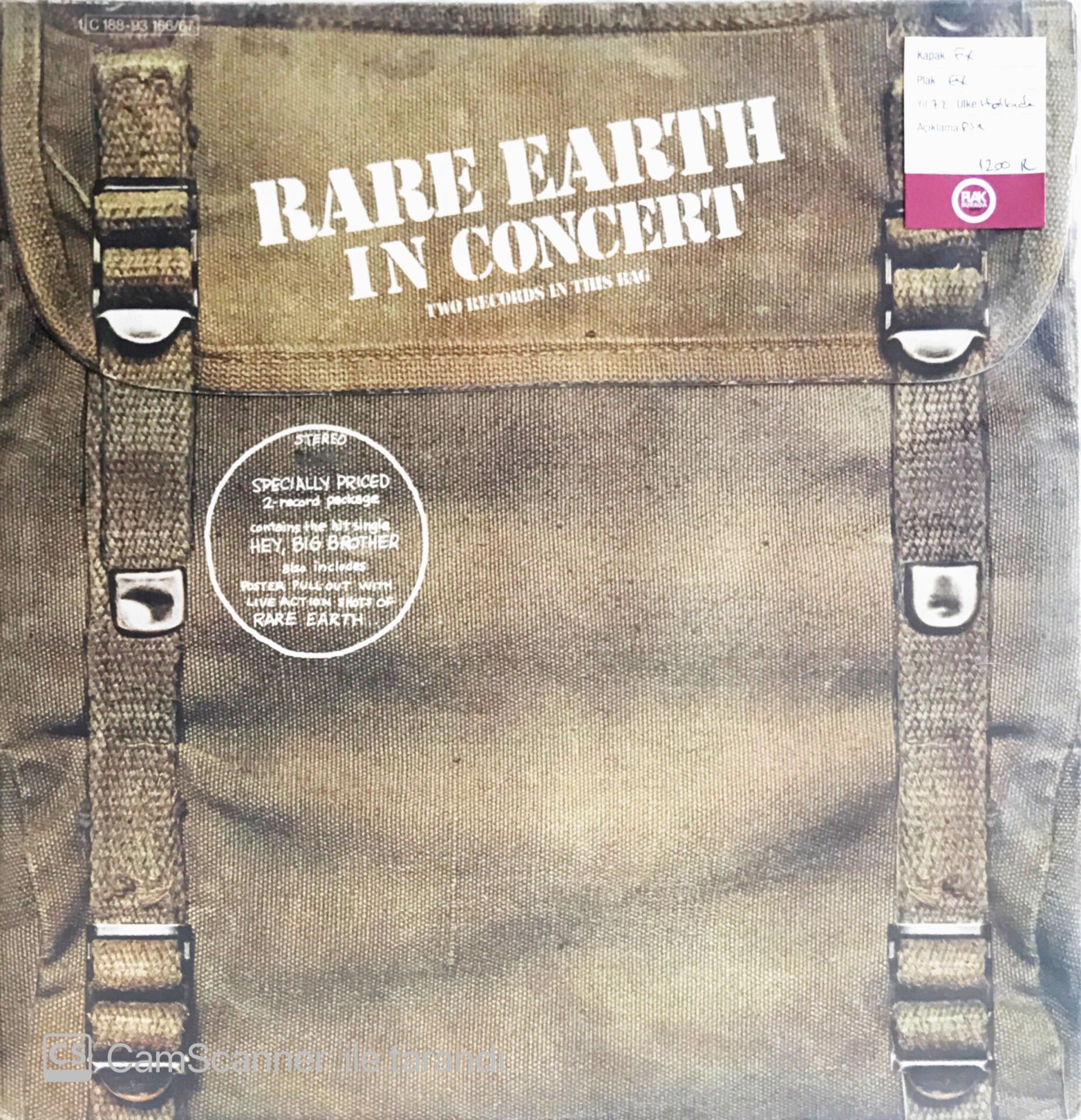 Rare Earth In Concert - Double LP
