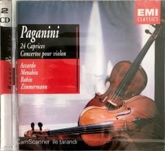 Paganini: 24 Caprices Concertos pour violin / Accarda-Menuhin-Rabin-Zimmermann Double CD