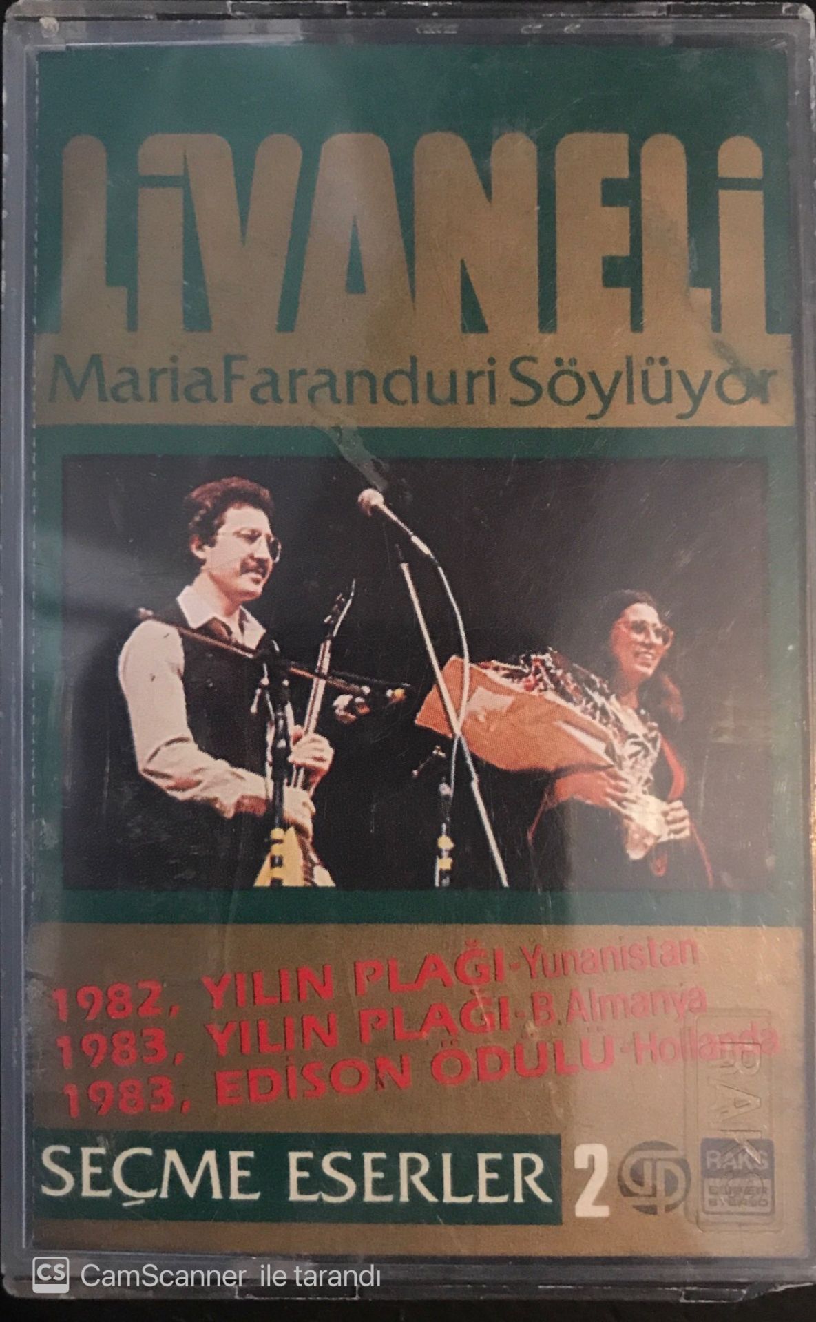 Zülfü Livaneli - Livanli & Maria Faranduri Söylüyor- Seçme Eserler 2 KASET