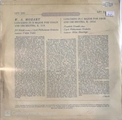 W. A. Mozart Concerto in D Major For Violin and Orchestra K. 218 LP