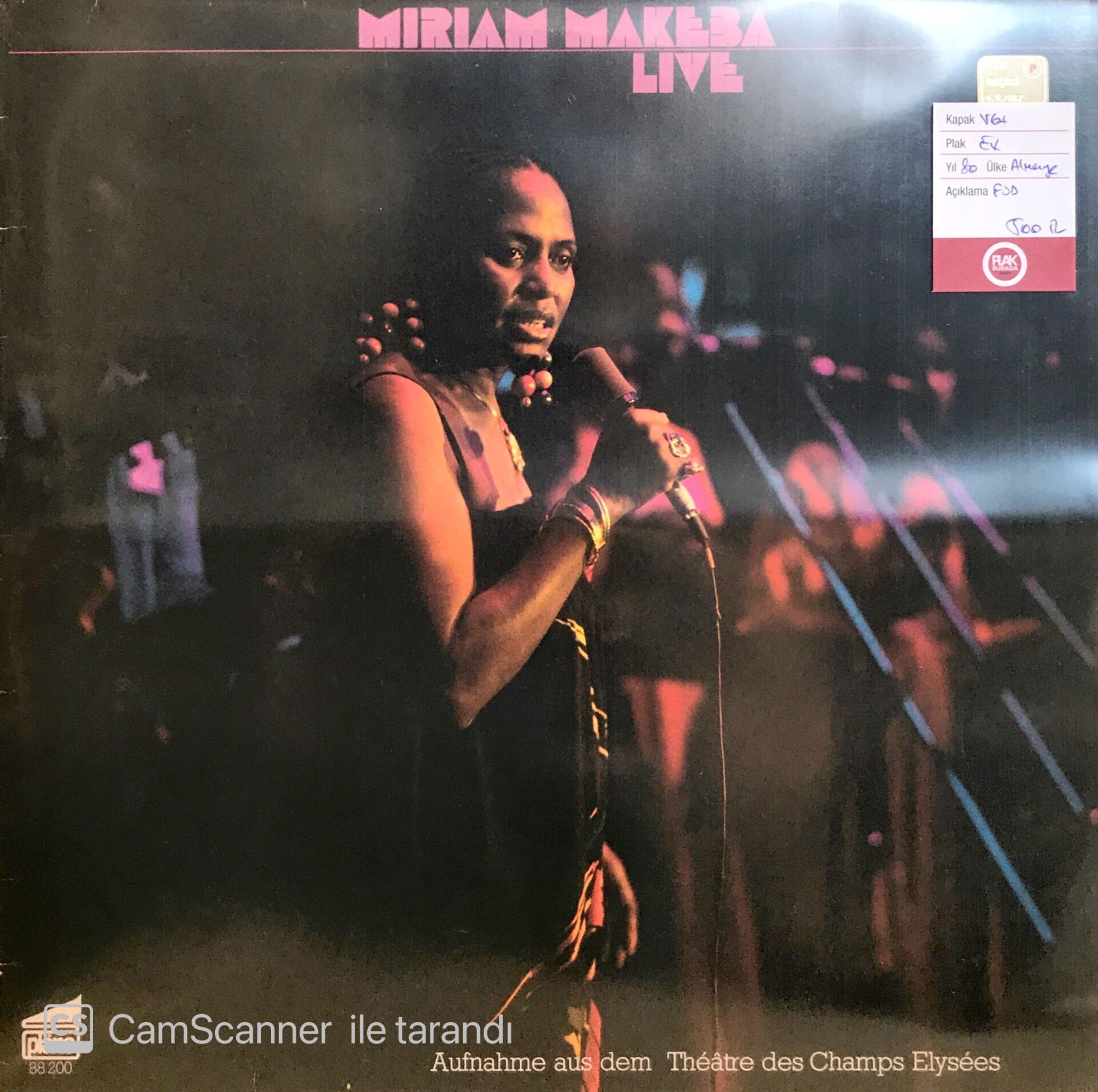 Miriam Makeba Live LP