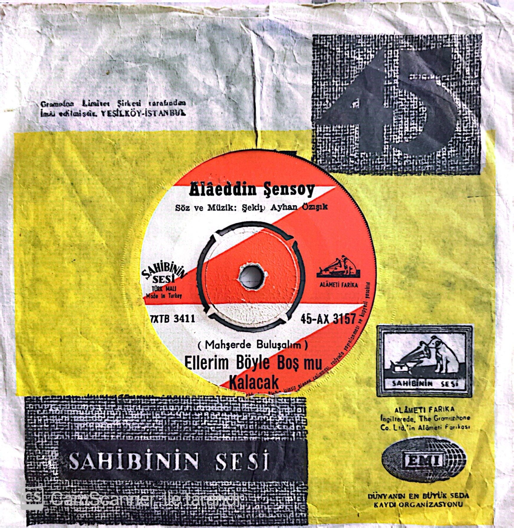 Alaeddin Şensoy - Ellerim Böyle Boş Mu Kalacak 45lik