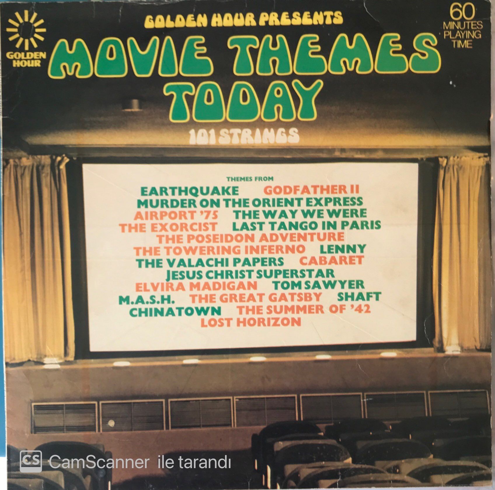 Golden Hour Presents Movie Themes Today 101 Strings LP