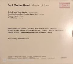 Paul Motian Band -Garden Of Eden CD