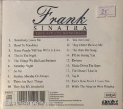 Frank Sinatra They Say It's Wonderful CD