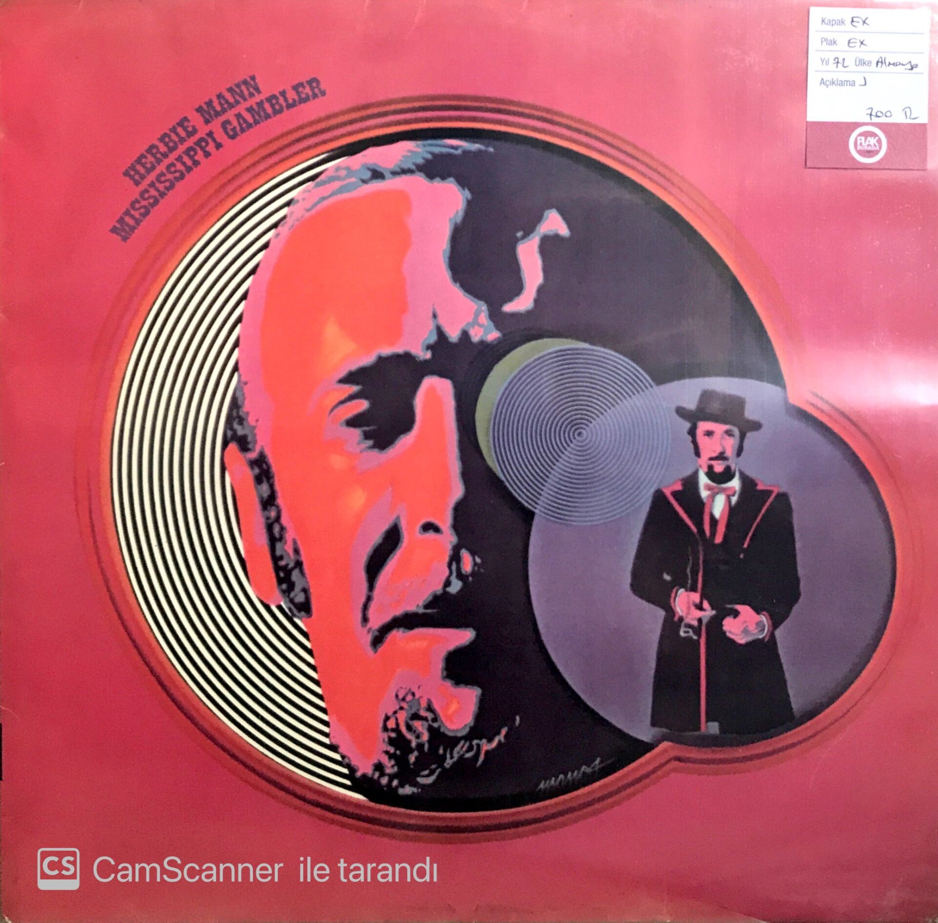 Herbie Mann / Missisippi Gambler LP