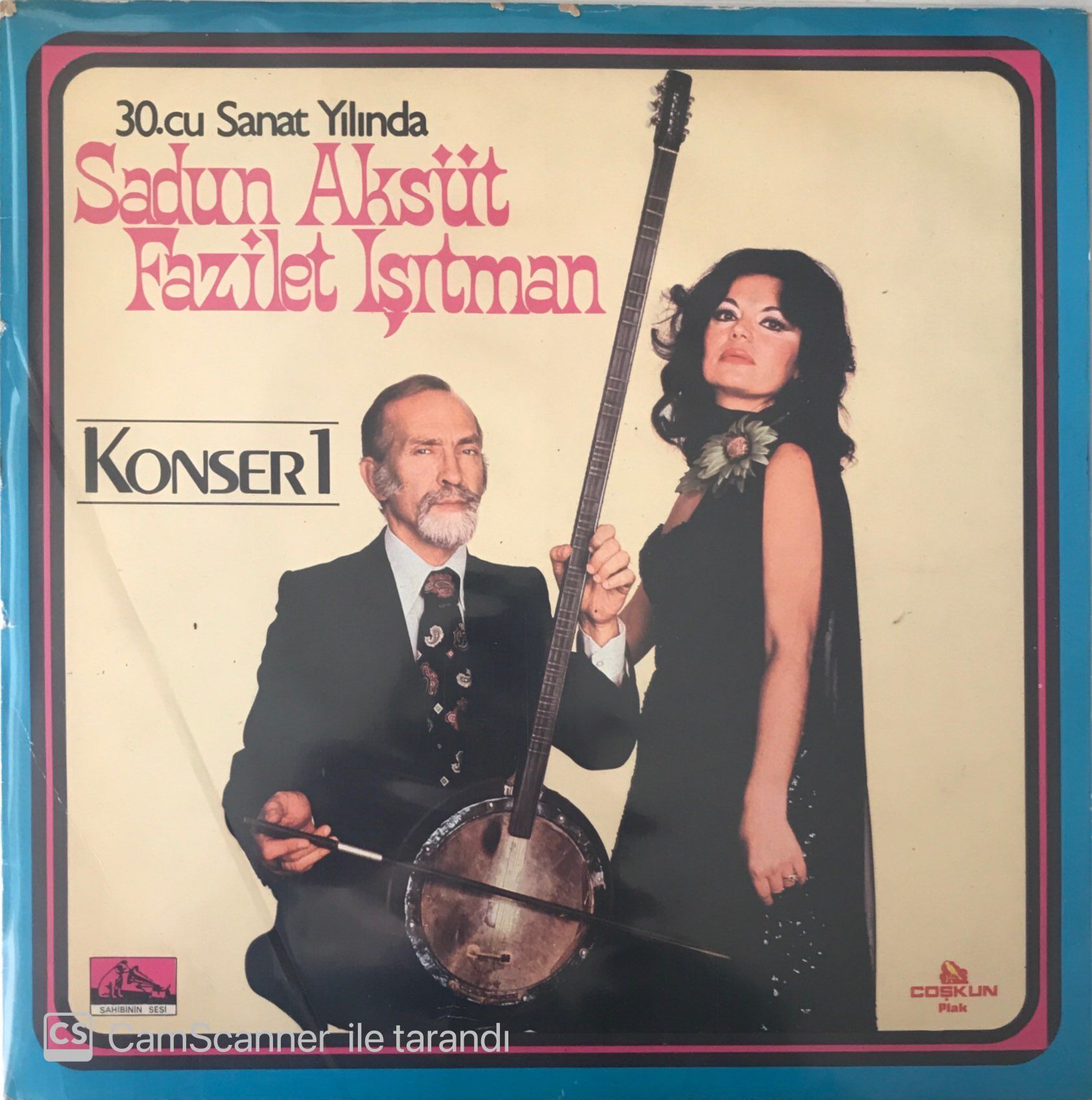 30.cu Sanat Yılında Fazilet Işıtman Sadun Aksüt Konser 1 LP