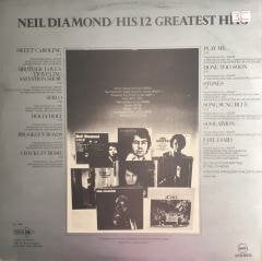 Neil Diamond His 12 Greatest Hits LP