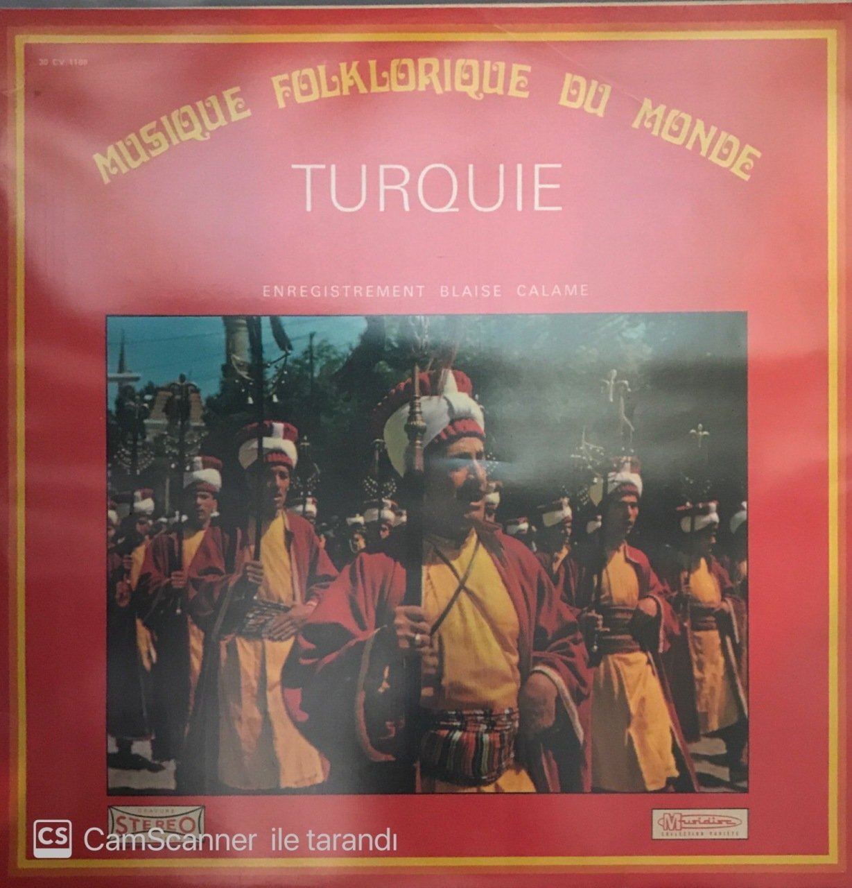 Musiaue Folklorique Du Monde Turquie LP