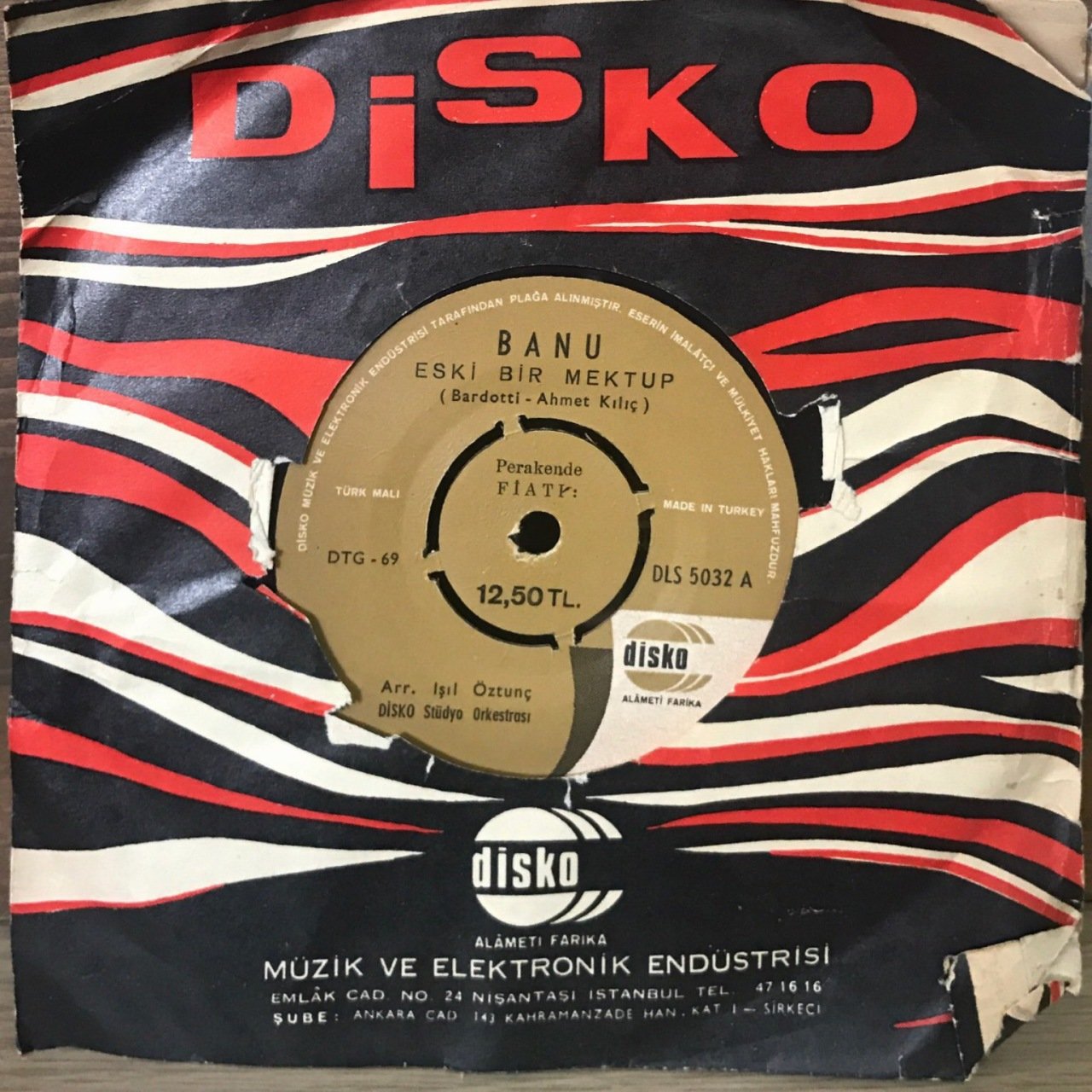 Banu Eski Bir Mektup 45lik