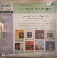 Jean-Sebastian Bach Concertos Brandebourgeois LP