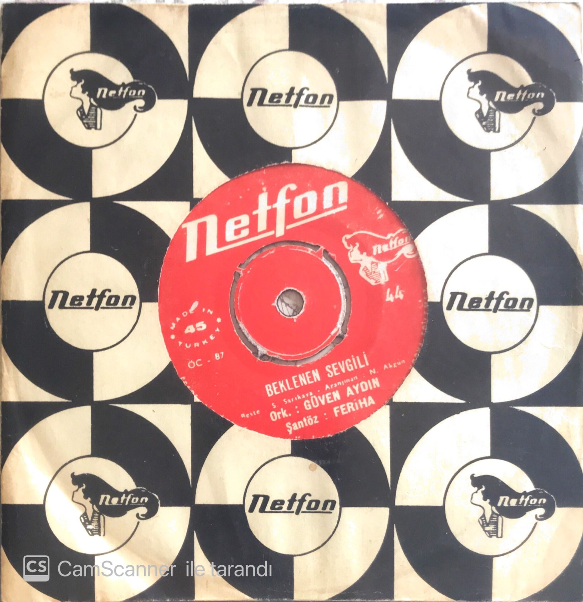 Güven Aydın Orkestrası - Beklenen Sevgili/Kahverengi Gözlerin - 45'lik