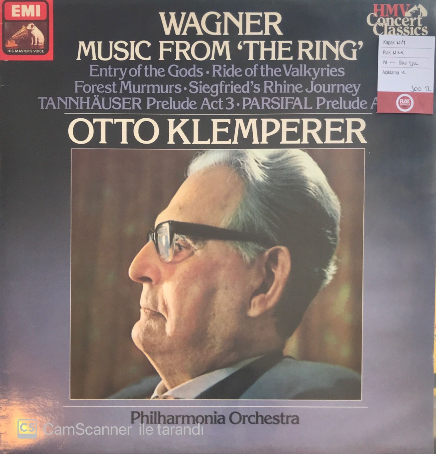 Wagner Music From 'The Ring' Otto Klemperer LP