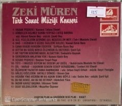 Zeki Müren Türk Sanat Müziği Konseri CD