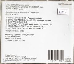 Chet Baker Trio - Someday My Prince Will Come - CD