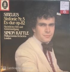 Sibelius Sinfonie Nr.5 Es- dur op.82 Simon Rattle LP