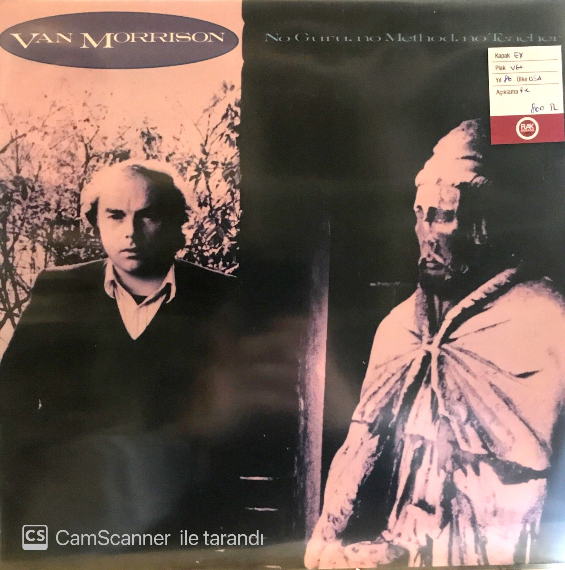Van Morrison No Guru NO Method No Teacher LP
